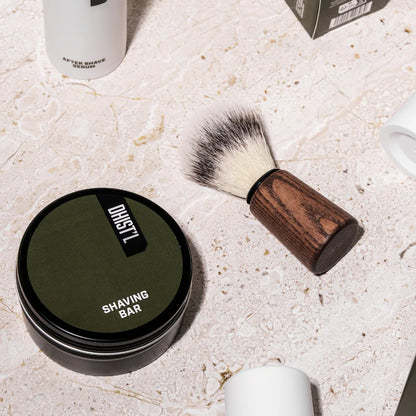 Dhist'l Gift Box Shave | Shaving Bar + FSC Wood Edition Shaving Brush