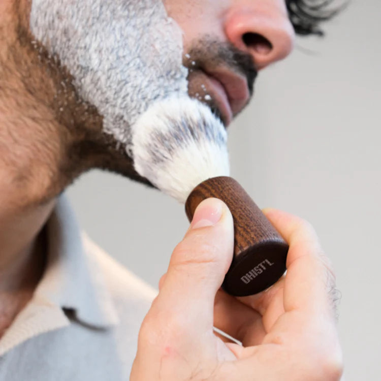 Dhist'l Gift Box Shave | Shaving Bar + FSC Wood Edition Shaving Brush